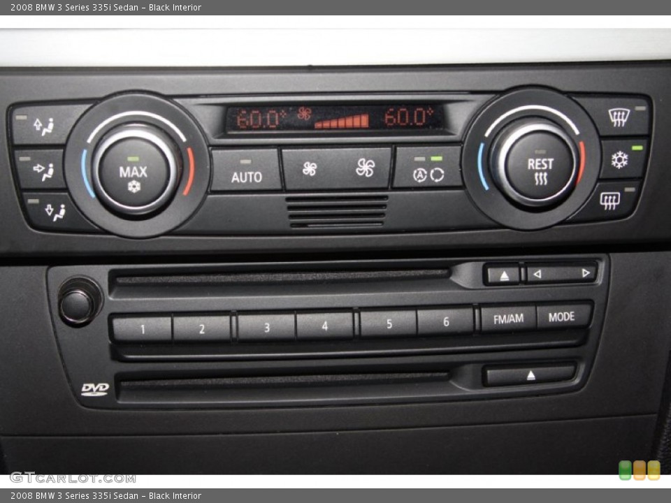 Black Interior Controls for the 2008 BMW 3 Series 335i Sedan #69110948