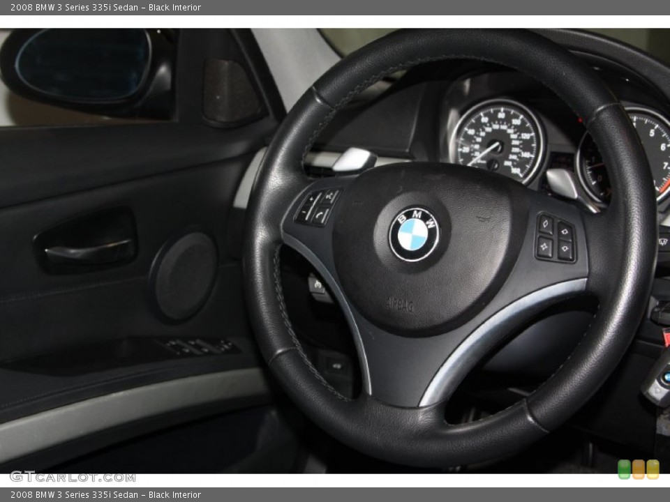Black Interior Steering Wheel for the 2008 BMW 3 Series 335i Sedan #69111059