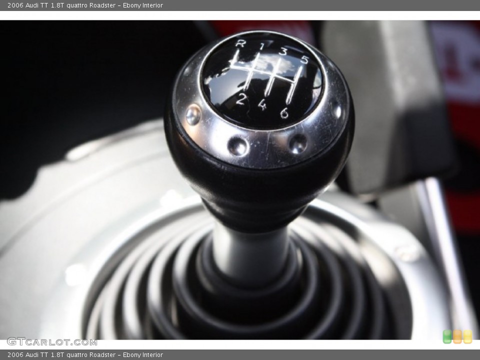 Ebony Interior Transmission for the 2006 Audi TT 1.8T quattro Roadster #69111437