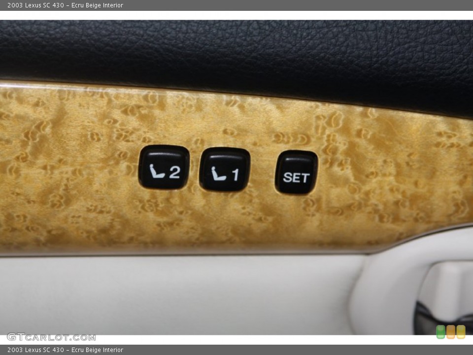 Ecru Beige Interior Controls for the 2003 Lexus SC 430 #69111599