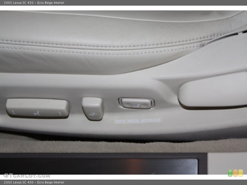 Ecru Beige Interior Controls for the 2003 Lexus SC 430 #69111617