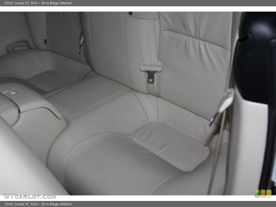 Ecru Beige Interior Rear Seat for the 2003 Lexus SC 430 #69111638