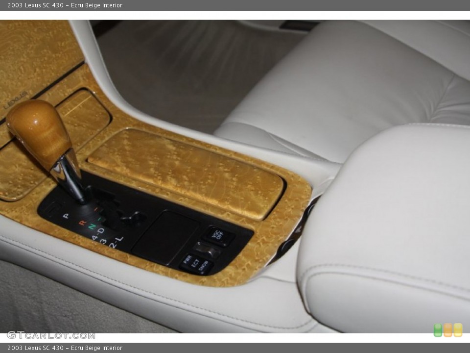Ecru Beige Interior Transmission for the 2003 Lexus SC 430 #69111656