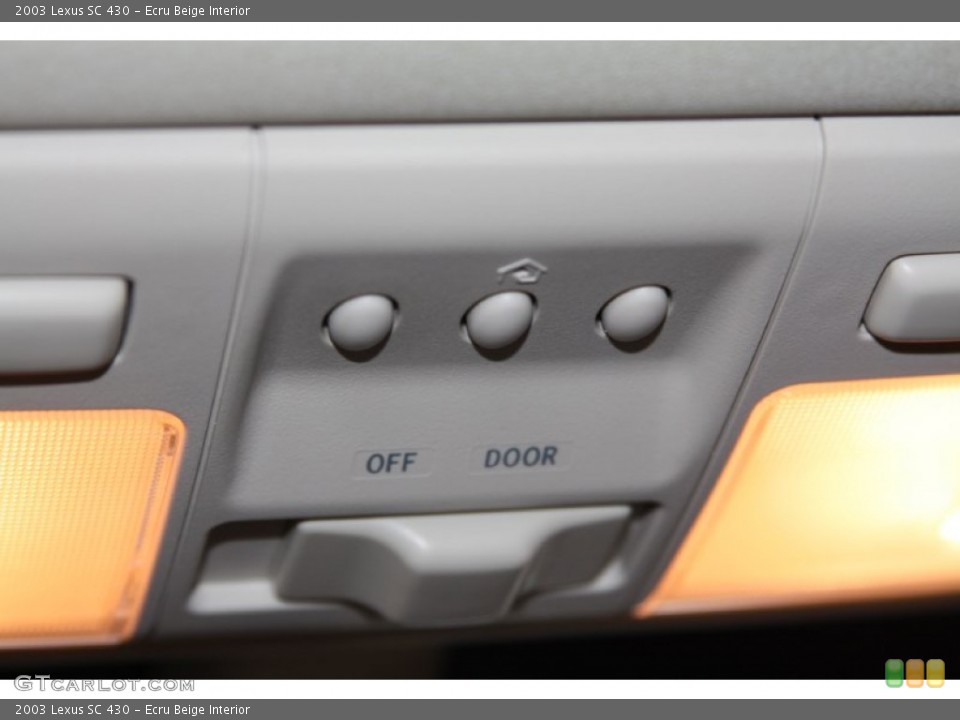 Ecru Beige Interior Controls for the 2003 Lexus SC 430 #69111731