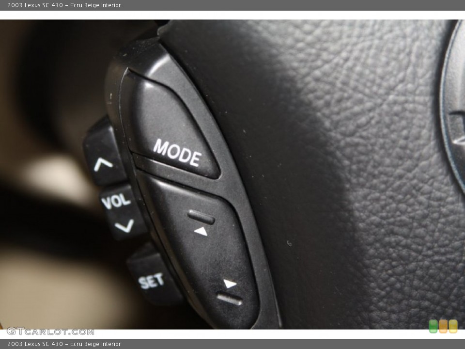Ecru Beige Interior Controls for the 2003 Lexus SC 430 #69111749