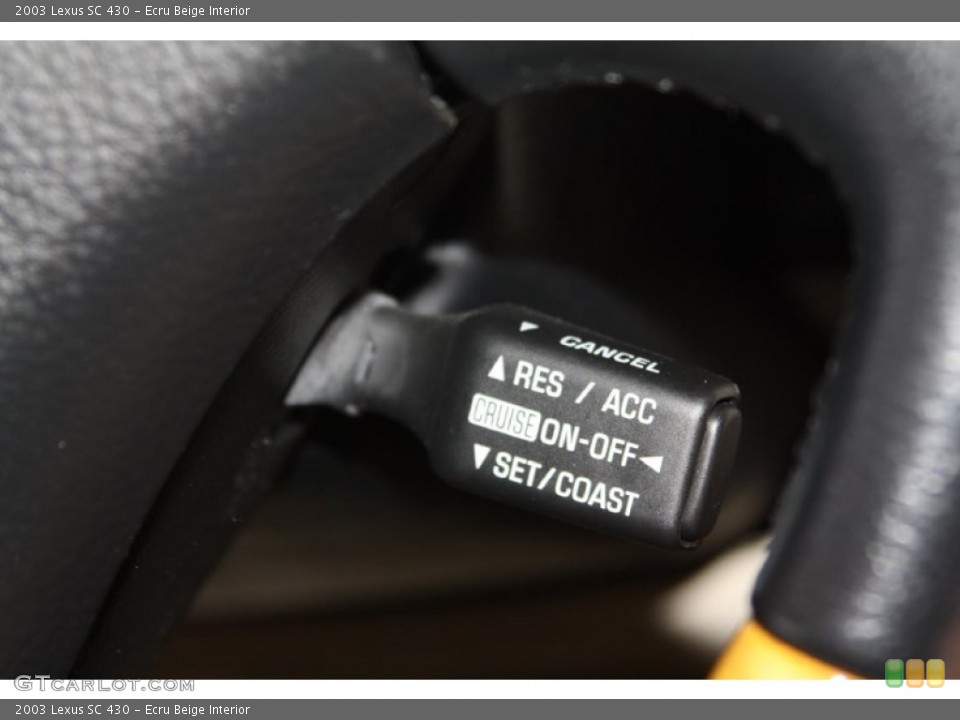 Ecru Beige Interior Controls for the 2003 Lexus SC 430 #69111755
