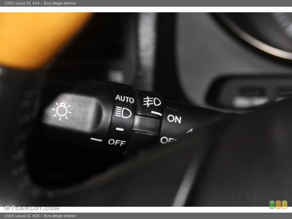 Ecru Beige Interior Controls for the 2003 Lexus SC 430 #69111761