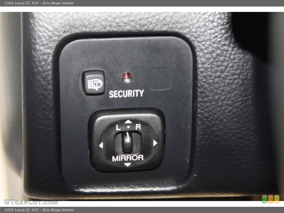 Ecru Beige Interior Controls for the 2003 Lexus SC 430 #69111770