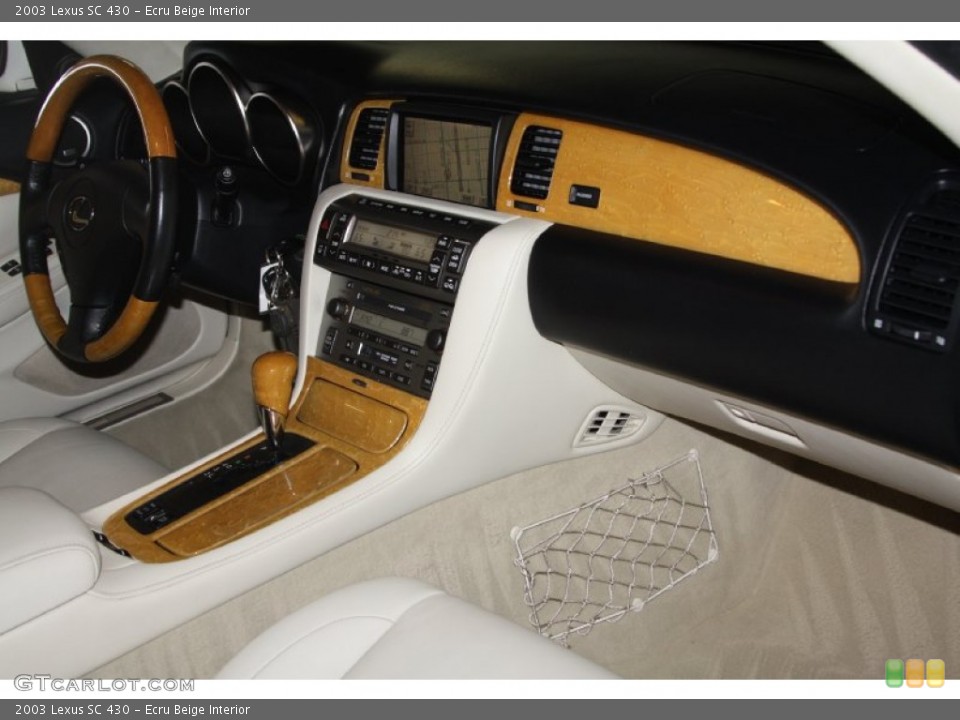 Ecru Beige Interior Dashboard for the 2003 Lexus SC 430 #69111818