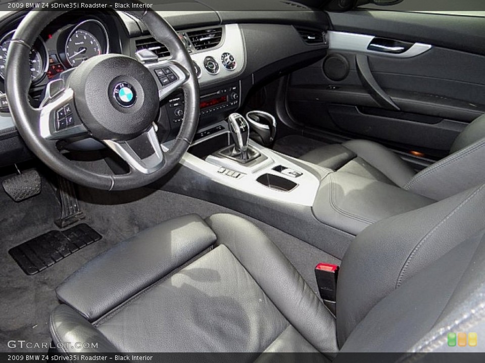 Black Interior Prime Interior for the 2009 BMW Z4 sDrive35i Roadster #69112400