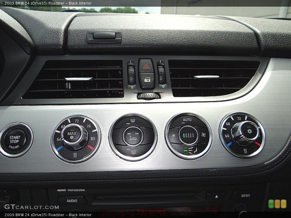 Black Interior Controls for the 2009 BMW Z4 sDrive35i Roadster #69112430