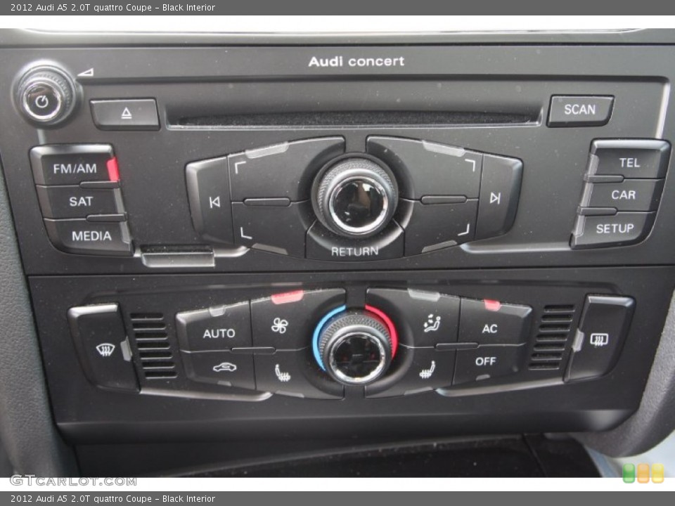 Black Interior Controls for the 2012 Audi A5 2.0T quattro Coupe #69112637