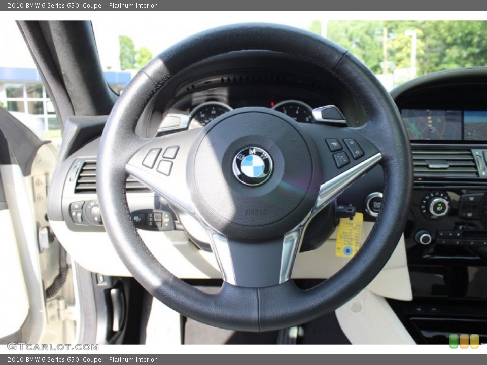 Platinum Interior Steering Wheel for the 2010 BMW 6 Series 650i Coupe #69114323