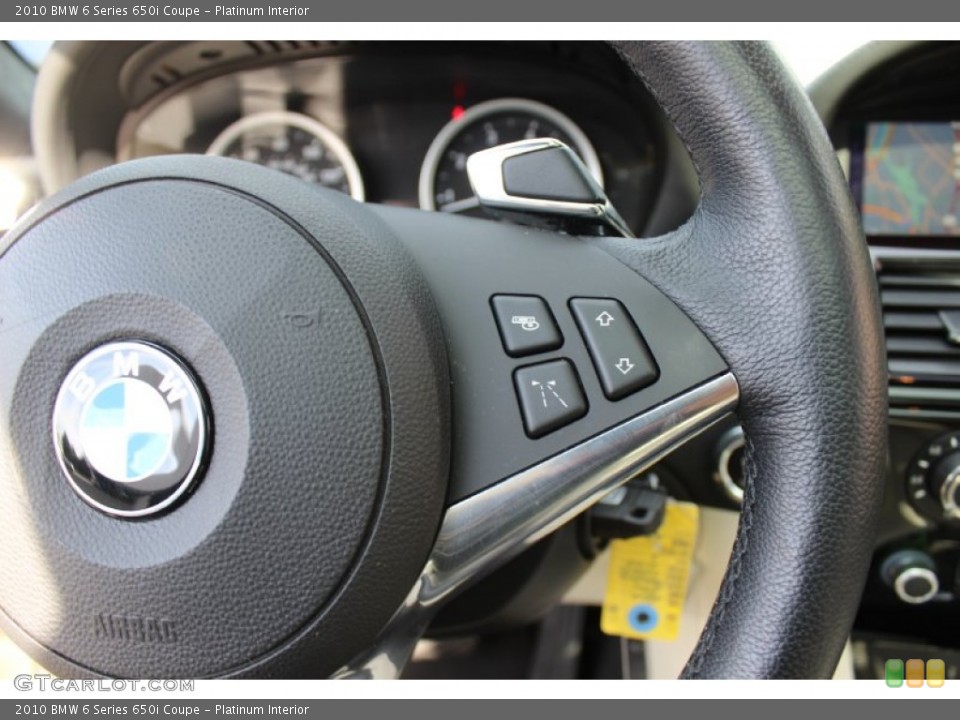 Platinum Interior Controls for the 2010 BMW 6 Series 650i Coupe #69114350