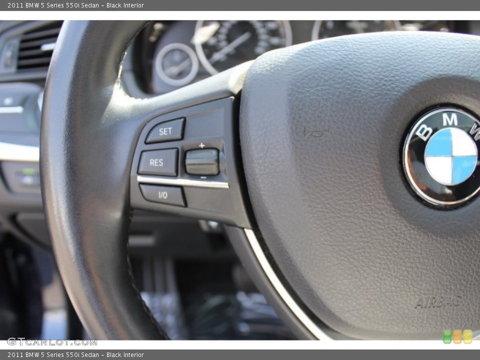Black Interior Controls for the 2011 BMW 5 Series 550i Sedan #69114623