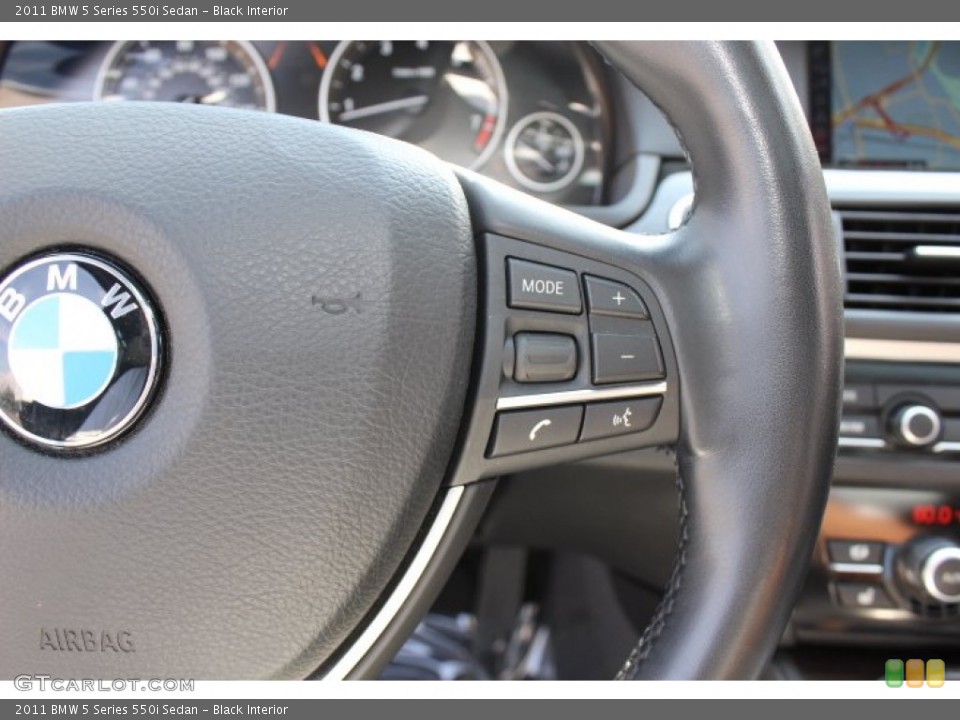 Black Interior Controls for the 2011 BMW 5 Series 550i Sedan #69114632