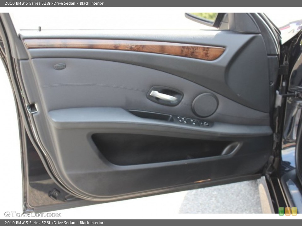 Black Interior Door Panel for the 2010 BMW 5 Series 528i xDrive Sedan #69114857
