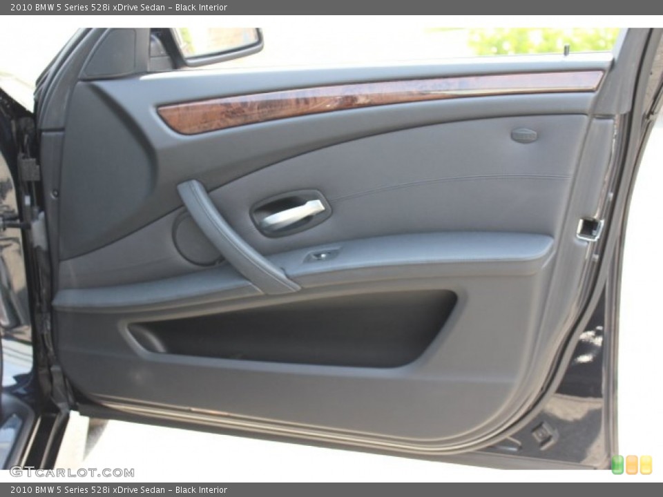 Black Interior Door Panel for the 2010 BMW 5 Series 528i xDrive Sedan #69114998