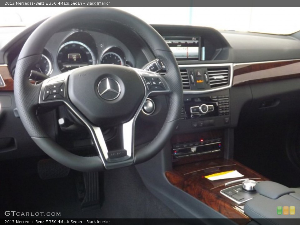 Black Interior Dashboard for the 2013 Mercedes-Benz E 350 4Matic Sedan #69115280