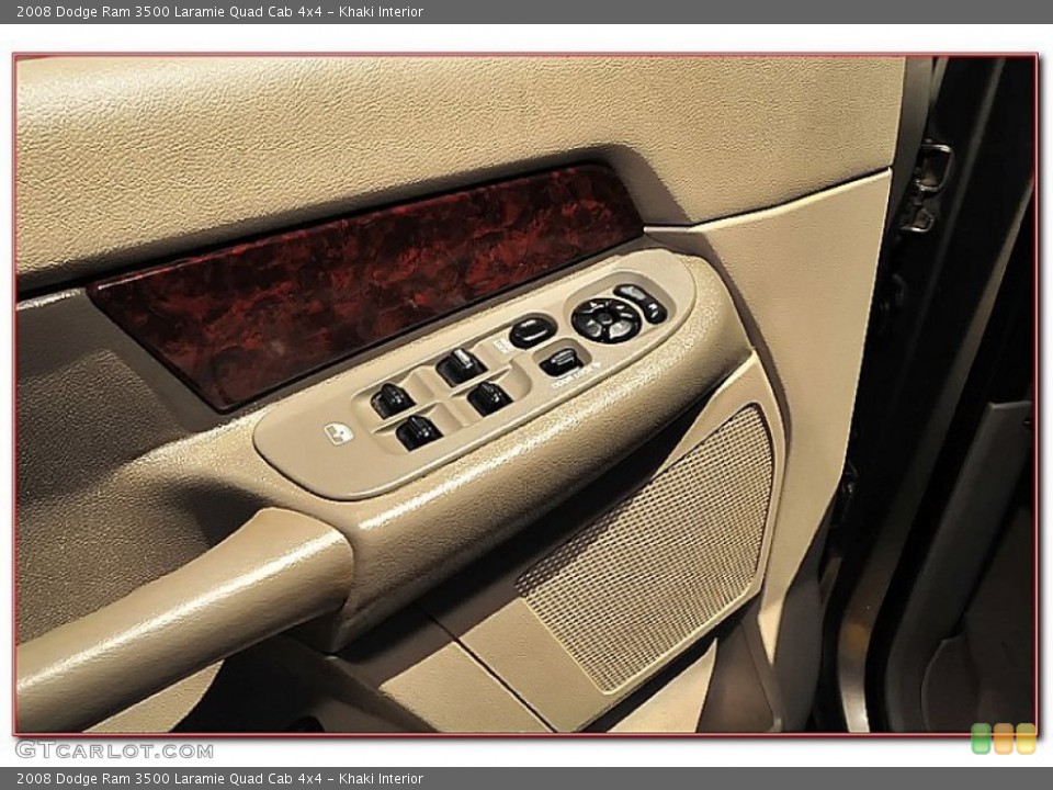 Khaki Interior Controls for the 2008 Dodge Ram 3500 Laramie Quad Cab 4x4 #69115945