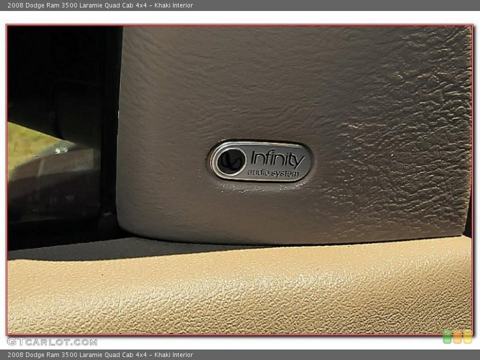 Khaki Interior Audio System for the 2008 Dodge Ram 3500 Laramie Quad Cab 4x4 #69115956