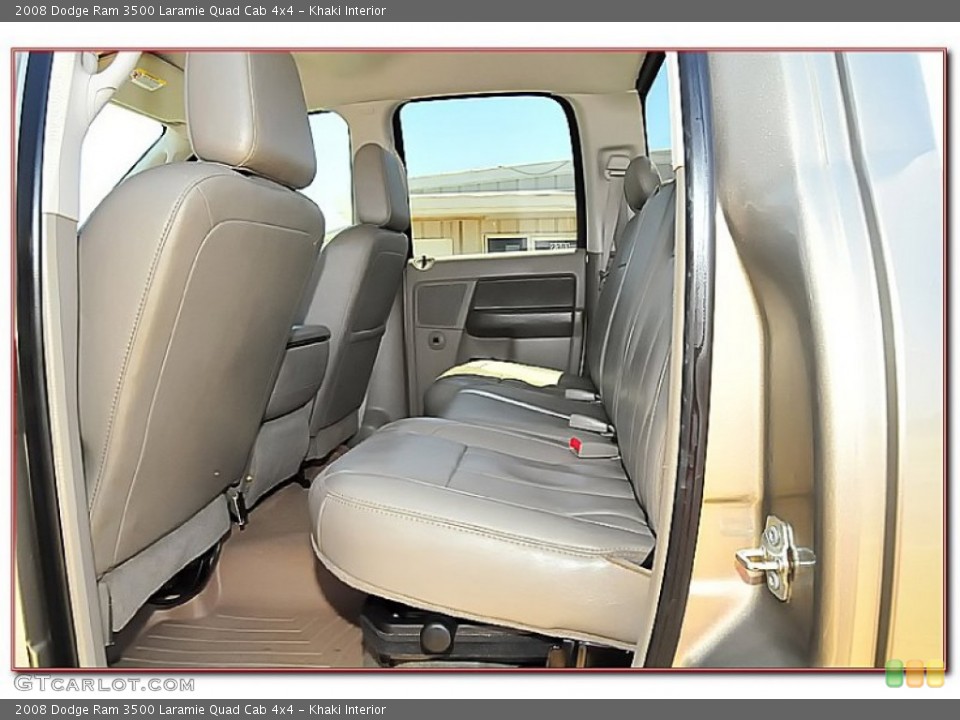Khaki Interior Rear Seat for the 2008 Dodge Ram 3500 Laramie Quad Cab 4x4 #69116027