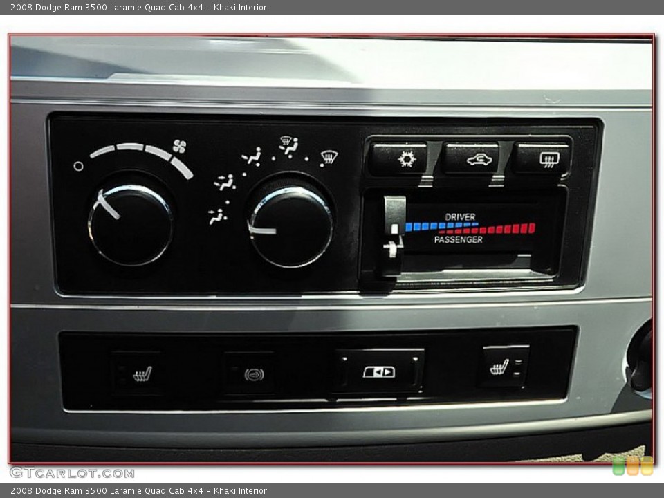 Khaki Interior Controls for the 2008 Dodge Ram 3500 Laramie Quad Cab 4x4 #69116186