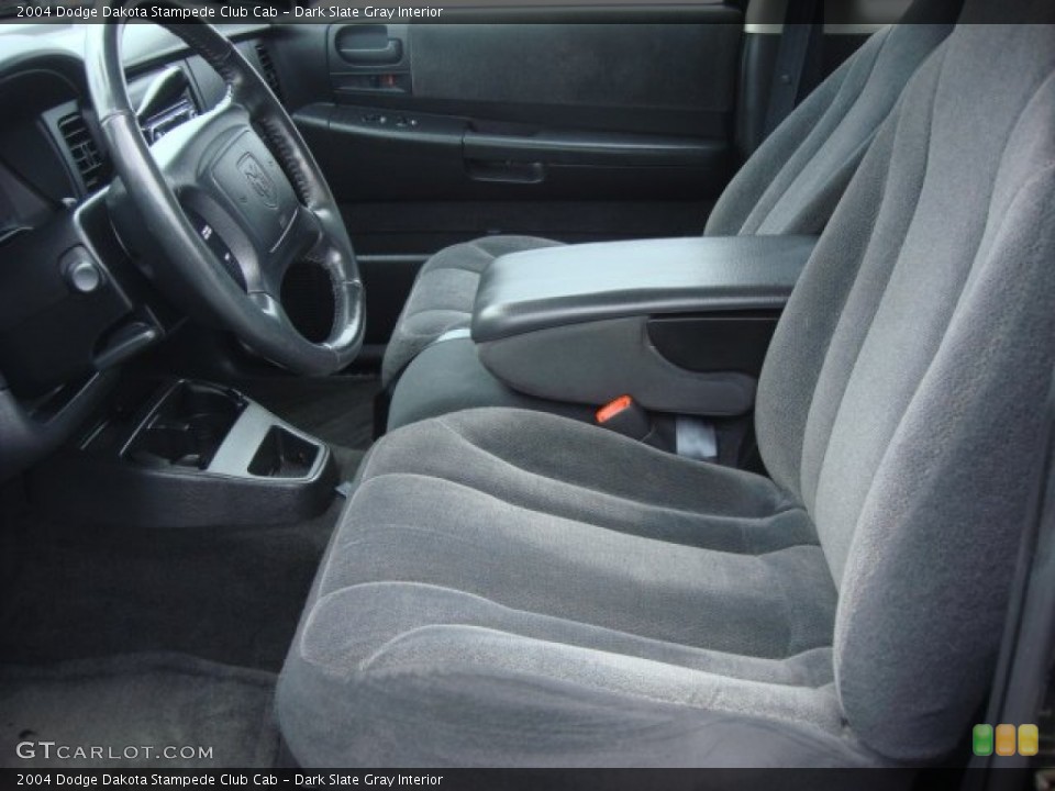 Dark Slate Gray Interior Front Seat for the 2004 Dodge Dakota Stampede Club Cab #69116621