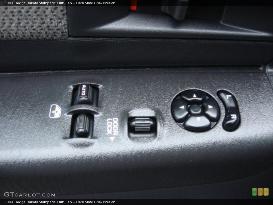 Dark Slate Gray Interior Controls for the 2004 Dodge Dakota Stampede Club Cab #69116639