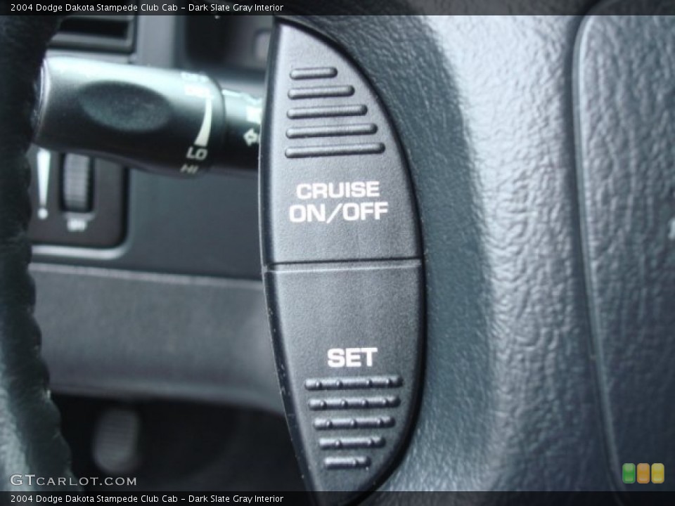 Dark Slate Gray Interior Controls for the 2004 Dodge Dakota Stampede Club Cab #69116699