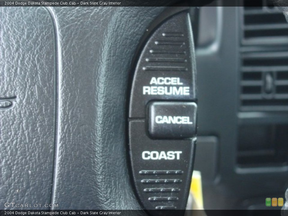 Dark Slate Gray Interior Controls for the 2004 Dodge Dakota Stampede Club Cab #69116708
