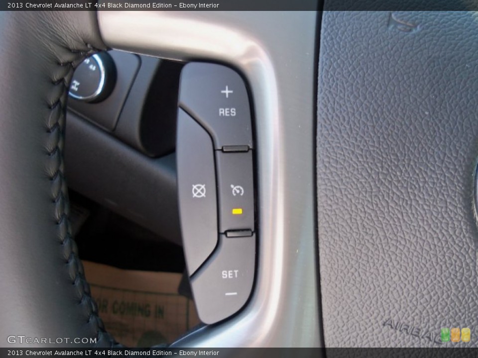 Ebony Interior Controls for the 2013 Chevrolet Avalanche LT 4x4 Black Diamond Edition #69117665
