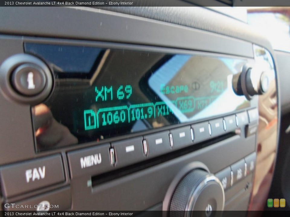 Ebony Interior Audio System for the 2013 Chevrolet Avalanche LT 4x4 Black Diamond Edition #69117716