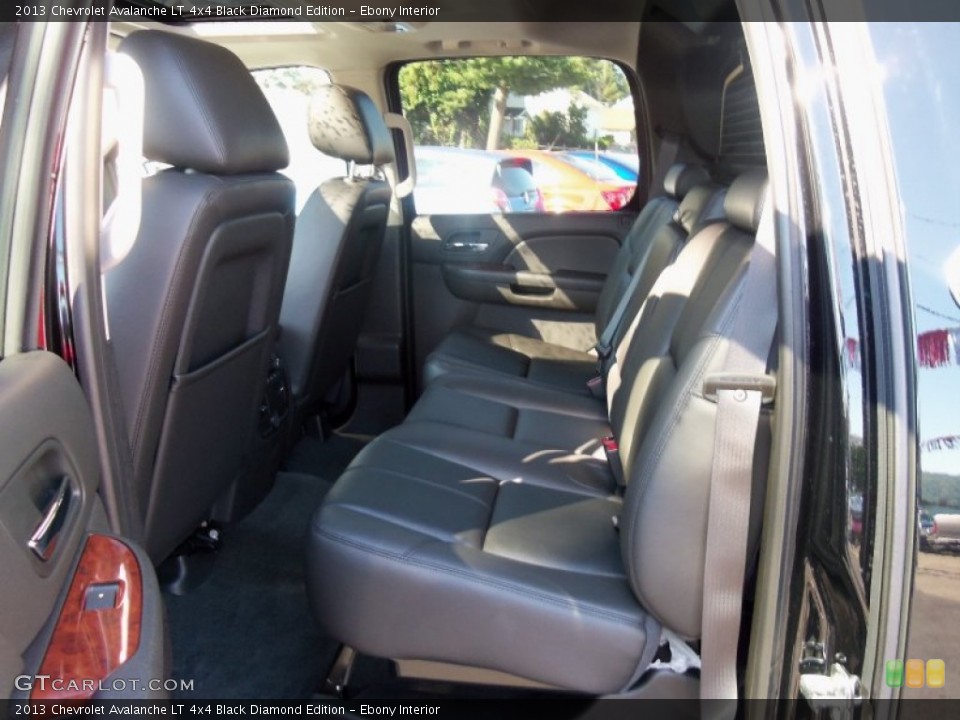 Ebony Interior Rear Seat for the 2013 Chevrolet Avalanche LT 4x4 Black Diamond Edition #69117778
