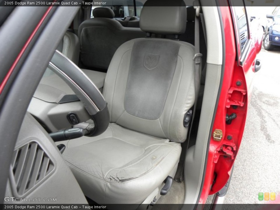 Taupe Interior Front Seat for the 2005 Dodge Ram 2500 Laramie Quad Cab #69118268