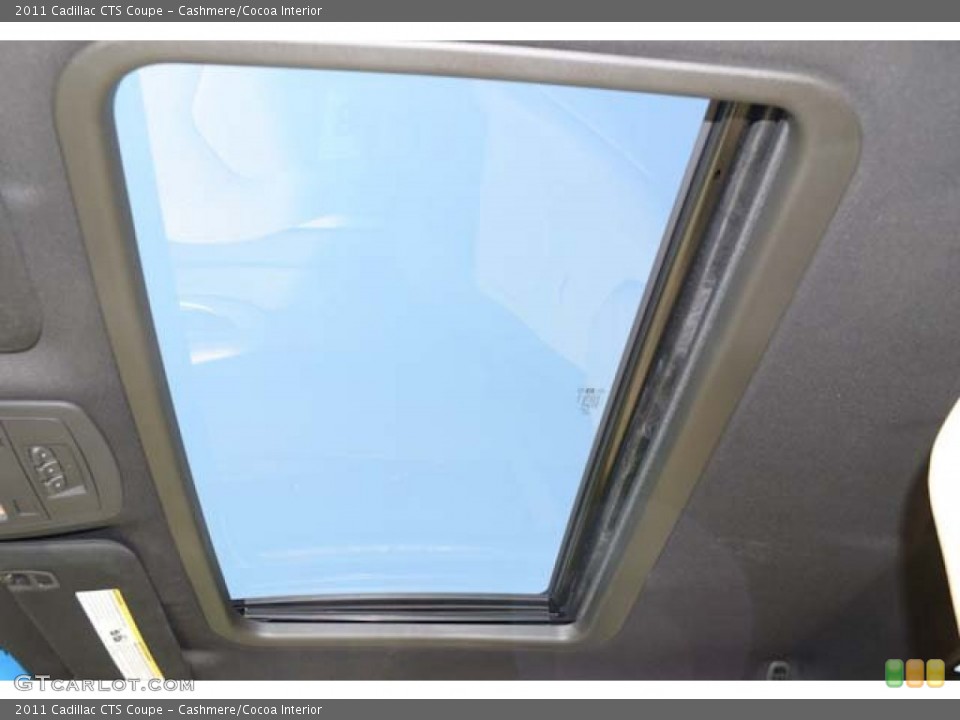 Cashmere/Cocoa Interior Sunroof for the 2011 Cadillac CTS Coupe #69119138