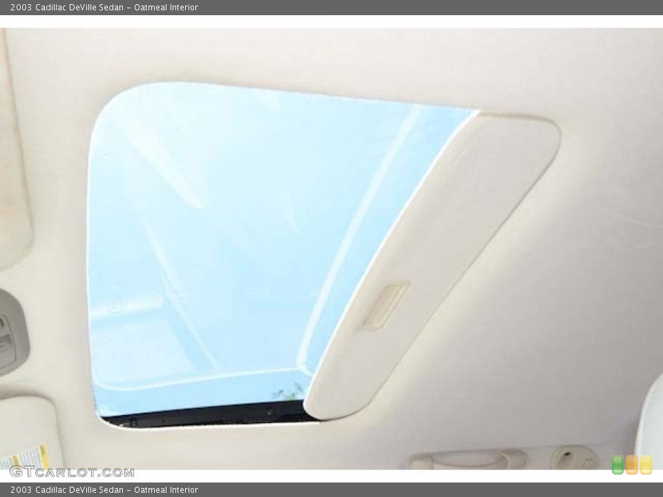 Oatmeal Interior Sunroof for the 2003 Cadillac DeVille Sedan #69119308
