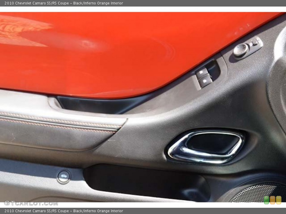 Black/Inferno Orange Interior Controls for the 2010 Chevrolet Camaro SS/RS Coupe #69119480