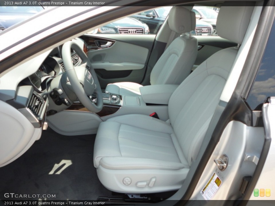 Titanium Gray Interior Front Seat for the 2013 Audi A7 3.0T quattro Prestige #69120053