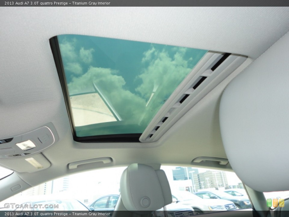 Titanium Gray Interior Sunroof for the 2013 Audi A7 3.0T quattro Prestige #69120080