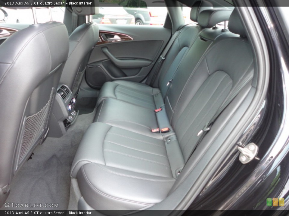 Black Interior Rear Seat for the 2013 Audi A6 3.0T quattro Sedan #69120152