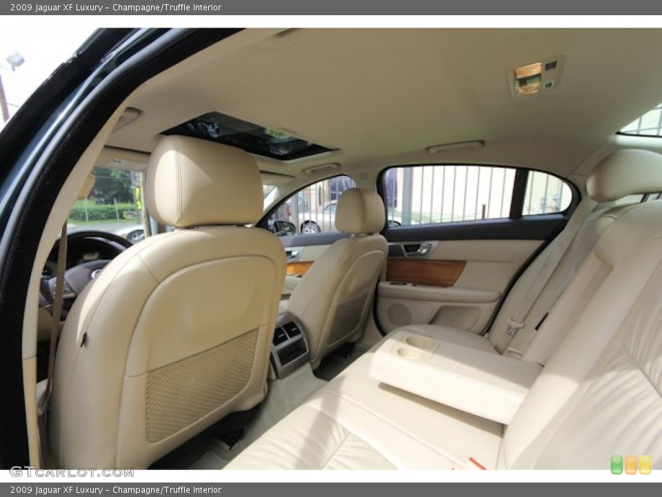 Champagne/Truffle Interior Rear Seat for the 2009 Jaguar XF Luxury #69120155