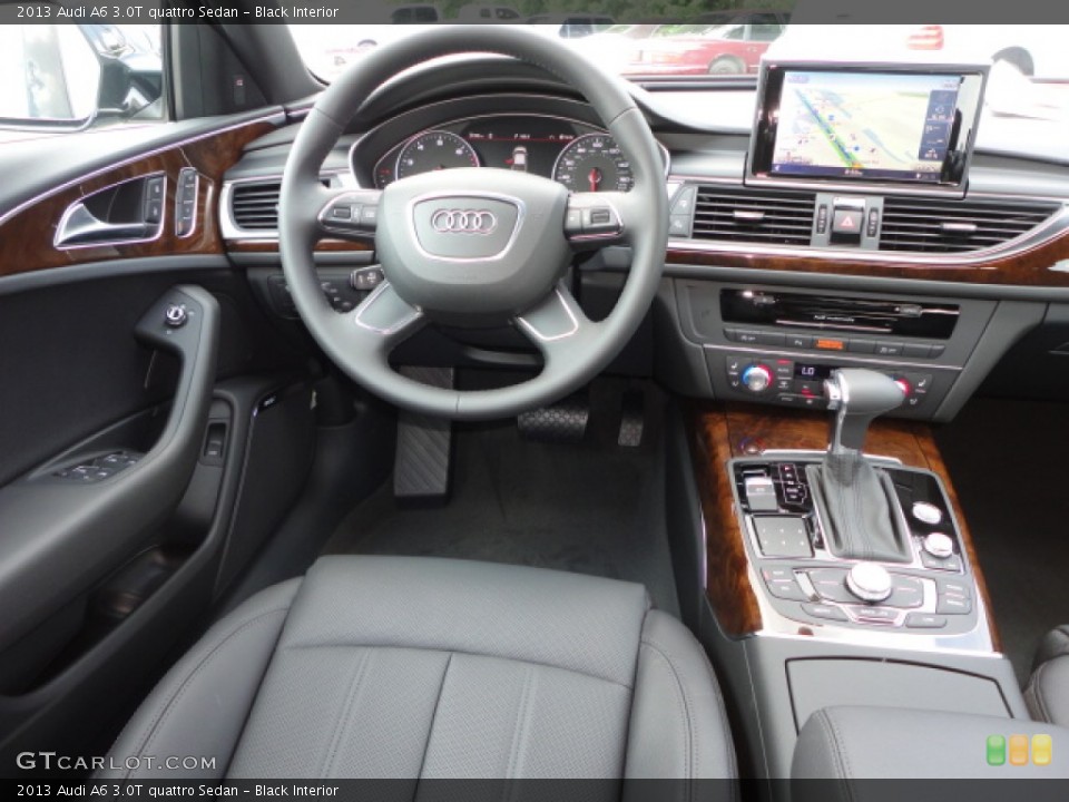Black Interior Dashboard for the 2013 Audi A6 3.0T quattro Sedan #69120161