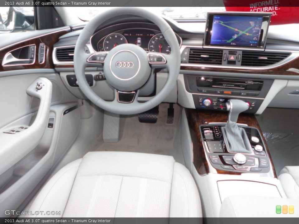 Titanium Gray Interior Dashboard for the 2013 Audi A6 3.0T quattro Sedan #69120257