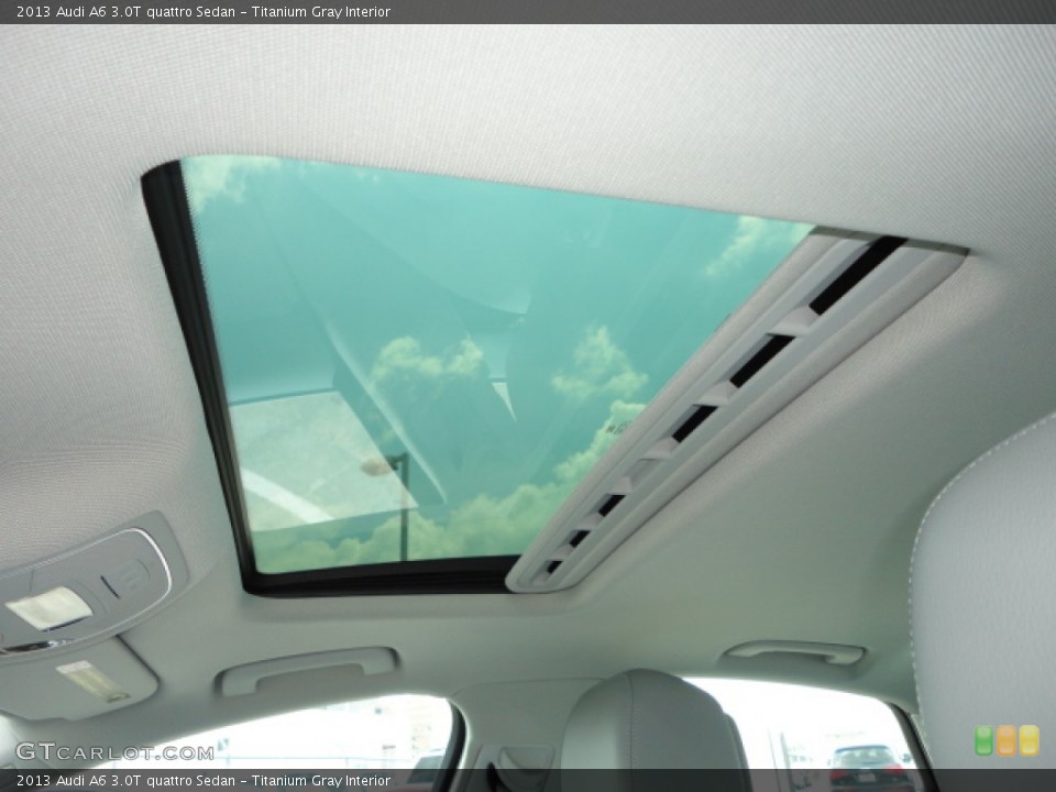 Titanium Gray Interior Sunroof for the 2013 Audi A6 3.0T quattro Sedan #69120266