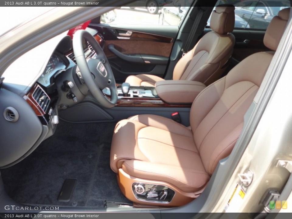 Nougat Brown Interior Front Seat for the 2013 Audi A8 L 3.0T quattro #69120428