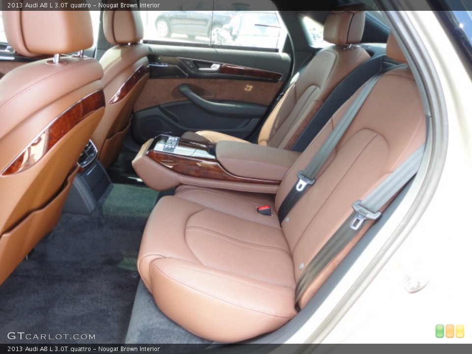 Nougat Brown Interior Rear Seat for the 2013 Audi A8 L 3.0T quattro #69120437
