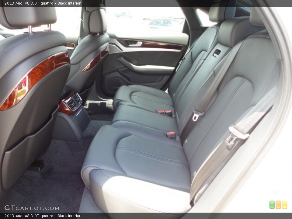 Black Interior Rear Seat for the 2013 Audi A8 3.0T quattro #69120536