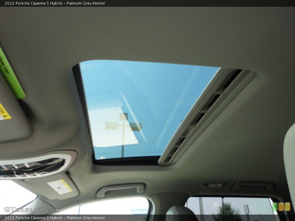 Platinum Grey Interior Sunroof for the 2013 Porsche Cayenne S Hybrid #69120746