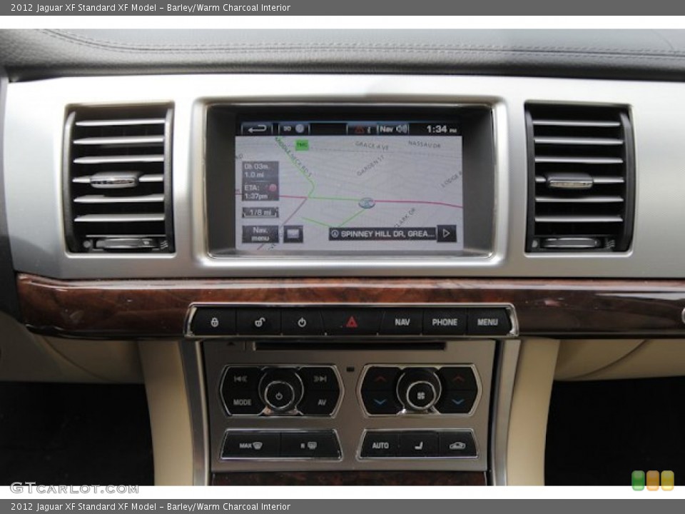 Barley/Warm Charcoal Interior Navigation for the 2012 Jaguar XF  #69120770